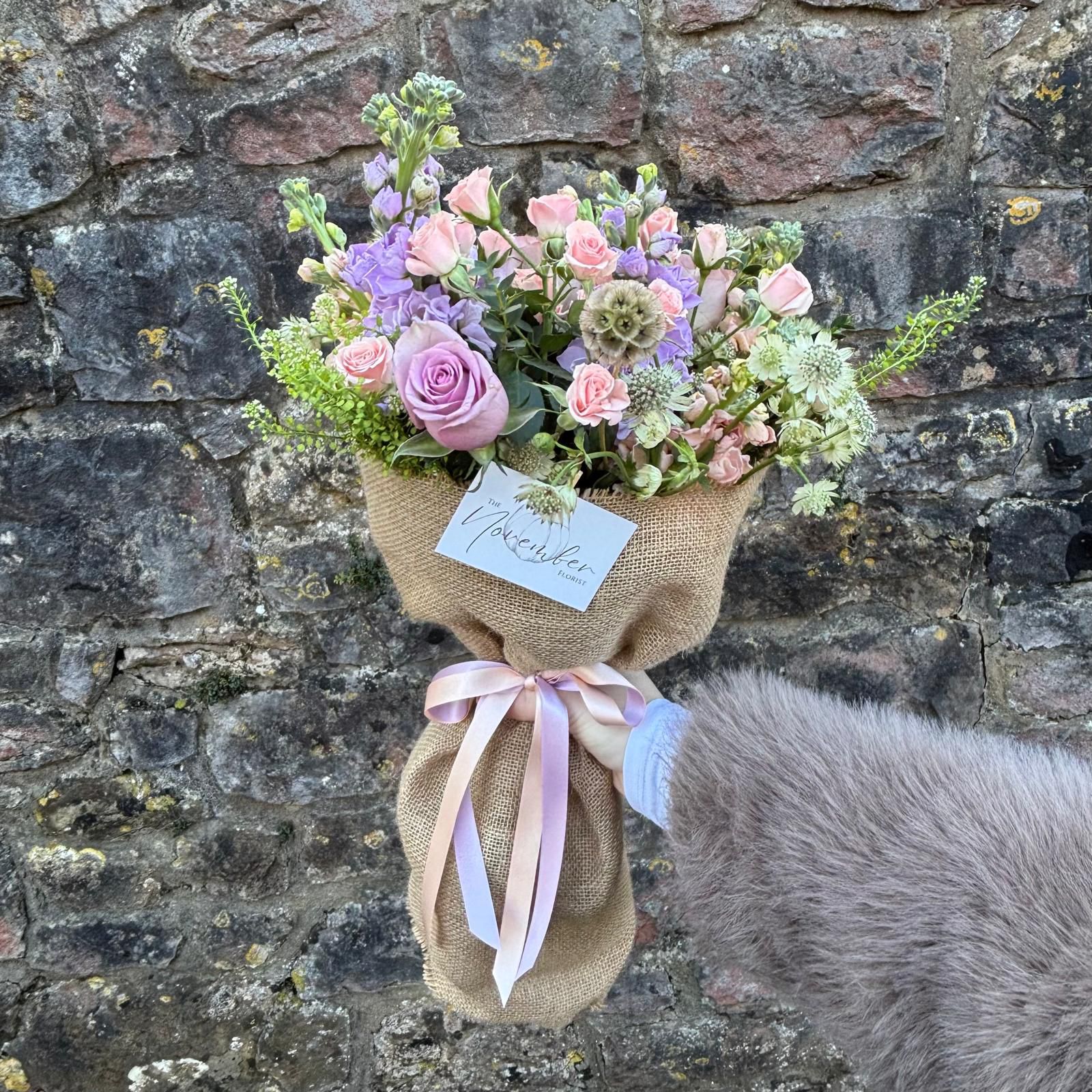 Hessian Wrap Bouquet